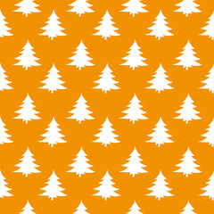 Christmas seamless pattern with christmas tree and snowflakes, vector background.Design template for wallpaper,fabric,wrapping,textile
