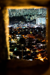 예쁜 색깔을 지닌 알록달록한 서울의 야경