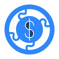 funding dollar Isolated Vector icon which can easily modify or edit

