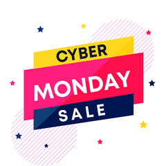 Cyber Monday template new year 2022 of social Media Post
