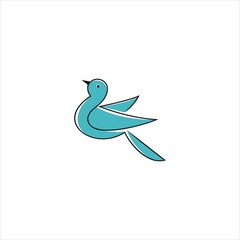 abstract bird logo vector template