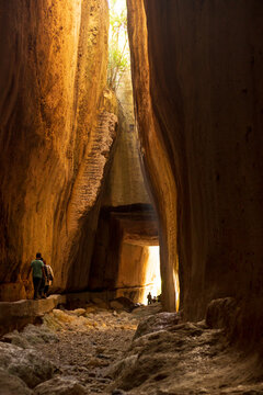 Historical Titus Vespanianus Tunnel in Antakya, Turkey. Antakya, Hatay, Turkey, 