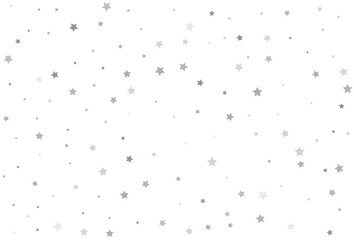 Christmas wrapper with silver stars. Silver star Celebration Confetti.