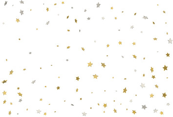 Christmas backgrounds with gold and silver 3d confetti.
