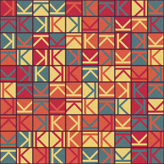 Abstract Geometric Pattern generative computational art illustration