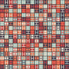 Fototapeta premium Abstract Geometric Pattern generative computational art illustration