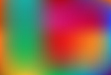 Smooth and blurry rainbow gradient mesh background.