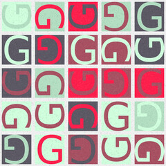 Abstract Geometric Pattern generative computational art illustration