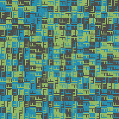 Abstract Geometric Pattern generative computational art illustration