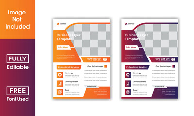 Corporate business flyer template design. digital marketing agency flyer, business marketing flyer set, digital marketing new flyer. flyer design set