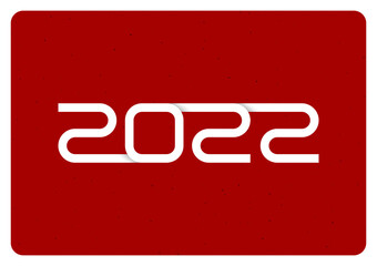Year 2022 logo with shadow effect