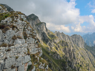 Alpi Feltrine mountains. South-Eastern Alps. Italy