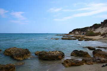 Italy, Lecce: The Adriatic Sea of Salento in Otranto.
