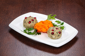 Georgian traditional cuisine - vegetarian pkhali
