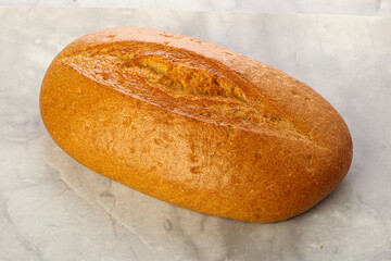 Homemade crust Bread loaf isolated