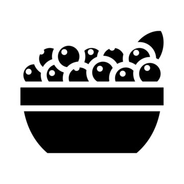 acai berries glyph icon vector. acai berries sign. isolated contour symbol black illustration