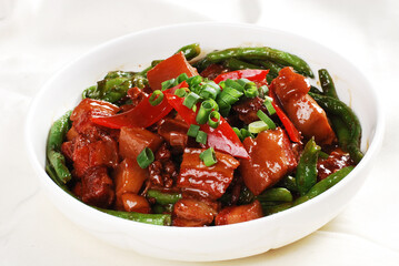 Braised pork in brown sauce