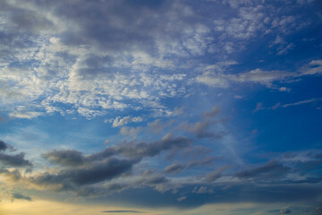 late afternoon tropical clouds. Oriental Mindoro, the Philippines