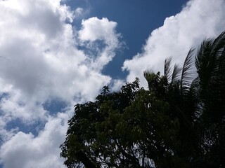 Beautiful clouds in the sky Sri Lanka