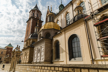 Fototapeta na wymiar Sigismund's Chapel at the Wawel Castle in Krakow. Poland.