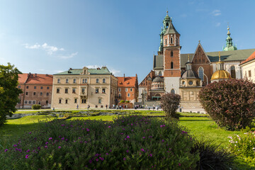 Wawel cathedral on Wawel Hill in Krakow, Poland.