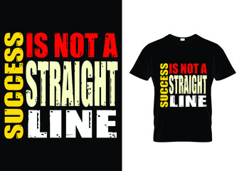 success is not a straight line t-shirt design