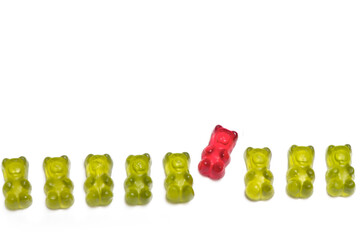 gummy bears concept for being yourself