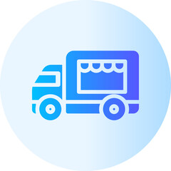 Delivery Truck gradient icon