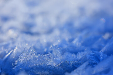 abstract winter background hoarfrost frost ice snow seasonal