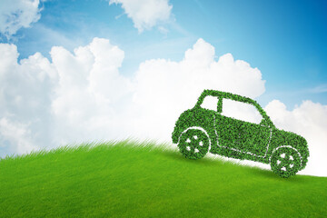 Fototapeta premium Concept of ecological electric car