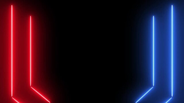 abstract light background. Infinite loop neon lights