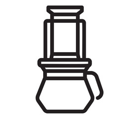 aeropress line icon