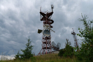 Big antennas of meteorological station