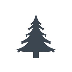 Christmas tree icon ( vector illustration )