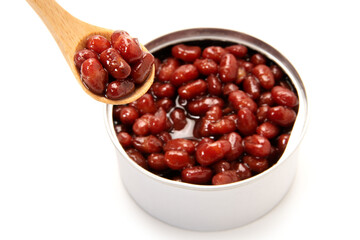 缶詰の、ゆであずき