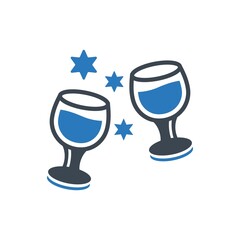 Drink at party icon ( vector illustration )