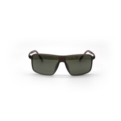 Stylish black sunglasses isolated on white background.