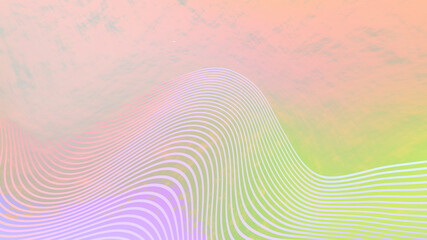 Luminous gradient with wavy lines blend digital art.