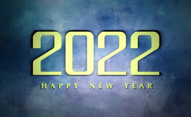 New Year 2022 Creative Design Concept - 3D Rendered Image	
