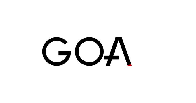 Kinetic typography Goal Target, Marketing targeting strategy symbol. 