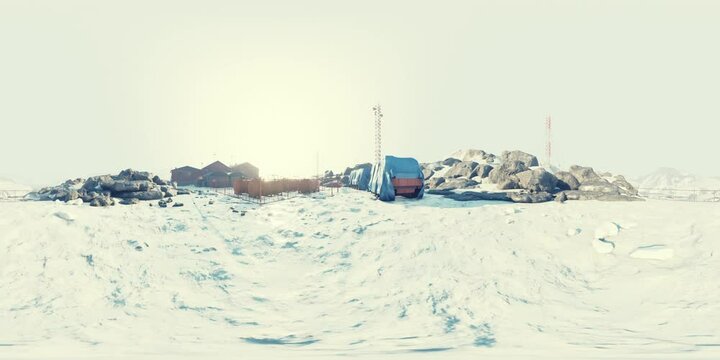 VR360 Antarctic Base of Antarctica