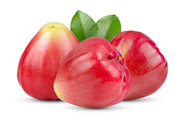 rose apple isolated on white