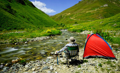 camping in the mountains, kackar, rize, turkey