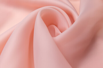 Silk fabric, matte organza 