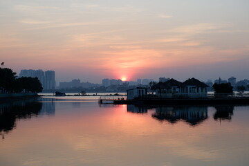 Sun Set in Viet Nam, Hanoi