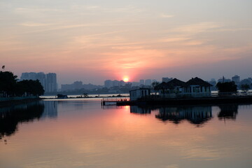 Sun Set in Viet Nam, Hanoi