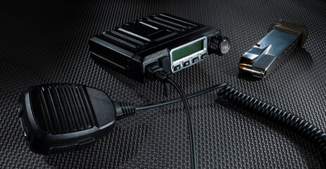 Emergency two way radio and gun magazine