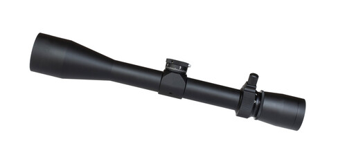 Rifle scope isolated on white