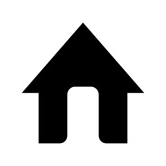 Home icon isolated on white background