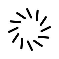 Loading icon isolated on white background